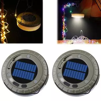 Светодиодные гирлянды на солнечной энергии 200LM Наружные подвесные светильники для сада на заднем дворе жёлтый