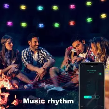 Светодиодные гирлянды с Bluetooth-совместимостью и режимом «сделай сам», суперяркие, водонепроницаемые, цветные