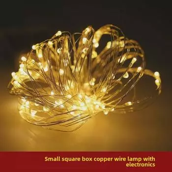 Светодиодные гирлянды в форме звезд из медной проволоки для вечеринки по случаю дня рождения и украшения комнаты 3m copper wire lamp
