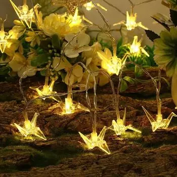 Светодиодные гирлянды в виде крана, мини-винтажные, рождественские, хэллоуинские, свадебные, вечерние, декоративные, батарейные, гирлянды, патио, сад, дом Clear&1.5m теплый белый