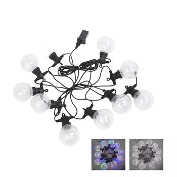 Светодиодные гирлянды в виде шаров 10 светодиодов G50 медная проволока лампочка цветная литая лампа водонепроницаемая наружная Colorful