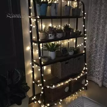 Светодиодные гирлянды в виде звезд, гибкий дизайн, энергосберегающие водонепроницаемые, для использования в помещении и на открытом воздухе, подвесные гирлянды для праздничной вечеринки 3M A