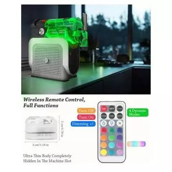 Светодиодные капсульные огни для Ninja Slushi FS301/FS300, невидимый дизайн, 13 цветов, 4 режима 2pcs