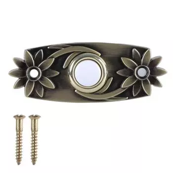 Светодиодные кнопки дверных звонков из латуни с жесткой проводкой, кнопки для дверных звонков, настенные переключатели для дверных звонков