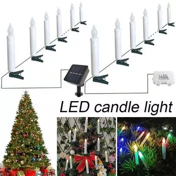 Светодиодные конические свечи, конические свечи, водонепроницаемые свечи IP65 для Рождества, Нового года B