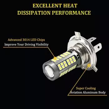 Светодиодные лампы BA20D H4 P15D для мотоциклов с чипами 3030 20000LM 25W Hi Lo, фара для мотоцикла, DRL, яркая, подключай и работай