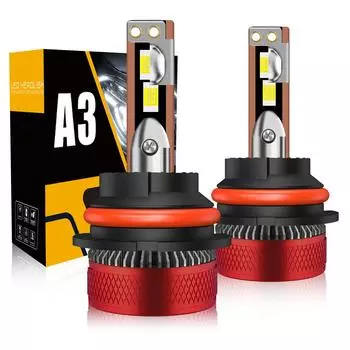 Светодиодные лампы для фар A3 9004 красные 12 В 28-35 Вт 6000 К галогенные сменные лампы упаковка из 2 шт. 9004