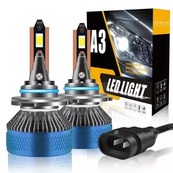 Светодиодные лампы для фар A3 9006 12 В 28-35 Вт 6000 К галогенные сменные лампы, упаковка из 2 шт. 9006