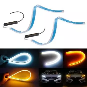Светодиодные ленты DRL дневные ходовые огни Гибкий мягкий силикон