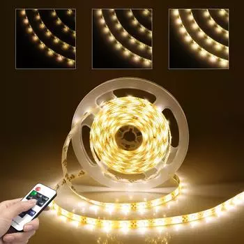Светодиодные ленты с регулируемой яркостью и пультом дистанционного управления RF AC220V 110V to DC 12V блок питания 2835 светодиодные ленты кухонная лампа водонепроницаемая 1m белый