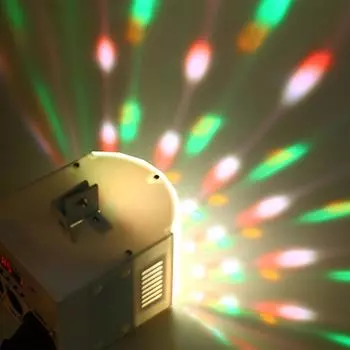 Светодиодные мини-KTV-барные светильники для помещений, сценические светильники, контрольные лампы звука, семь цветов, вращающиеся фонари