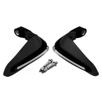 Светодиодные мотоциклетные ручки с защитой, ветрозащитные щитки для защиты рук для руля диаметром 1,5 см