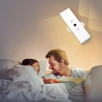 Светодиодные настенные бра, 1 упаковка, 2 Вт, 3 уровня яркости, сенсорное управление и таймер 1 ч, магнитное крепление вверх и вниз на стену remote control