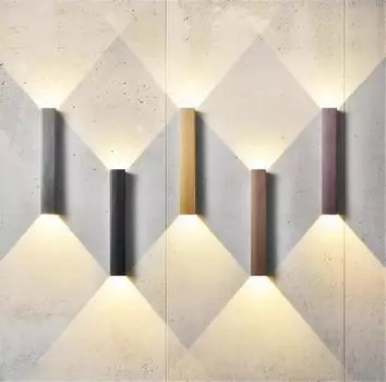 Светодиодные настенные бра светильники лампы современные светодиодные 12 Вт/18 Вт настенные лампы вверх вниз внутреннее освещение настенные светильники для гостиной коридора NR-328 Warm White (2700-3500K)