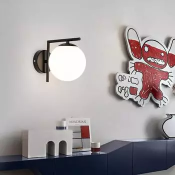 Светодиодные настенные светильники E27 у кровати для гостиной, спальни, скандинавские настенные светильники, настенные бра для коридора, прохода, внутренние светильники, черное золото Warm White