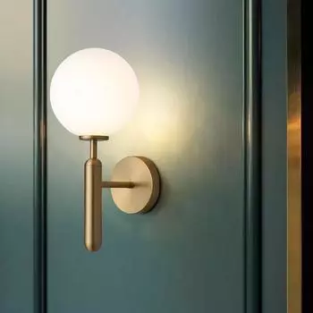 Светодиодные настенные светильники Nordic Copper Black для спальни, коридора, балкона, прикроватные светодиодные настенные светильники для помещений, настенные бра AC85-265V Warm White чёрный