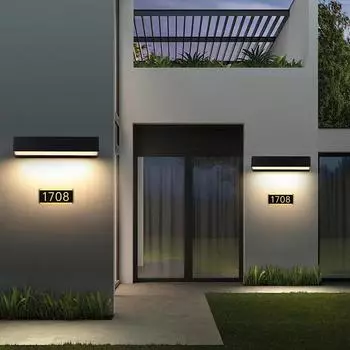 Светодиодные настенные светильники, освещение балкона, водонепроницаемые, для улицы, декор для патио, светильник для крыльца, алюминий 12 Вт, 18 Вт, 30 Вт Warm white 3000K