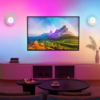 Светодиодные настенные светильники с дистанционным управлением, настенное бра RGB, сенсорный выключатель, магнитный беспроводной настенный светильник с Touch type