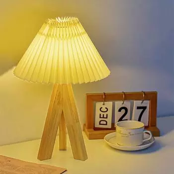 Светодиодные настольные лампы в простом китайском стиле, лампа с регулируемой яркостью, USB-разъем, ночник, тканевый абажур, прикроватное освещение для спальни Warm Light