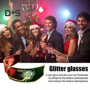 Светодиодные очки Rave, космические солнцезащитные очки, 7 цветов, мигающие, удобная посадка, сверхлегкие, многоцветные, светящиеся очки, очки A