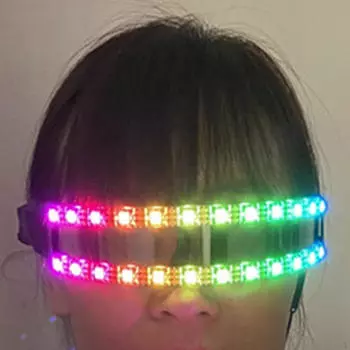 Светодиодные очки с подсветкой Очки для вечеринок Светящиеся атмосферные реквизиты Светящиеся рейв-игры