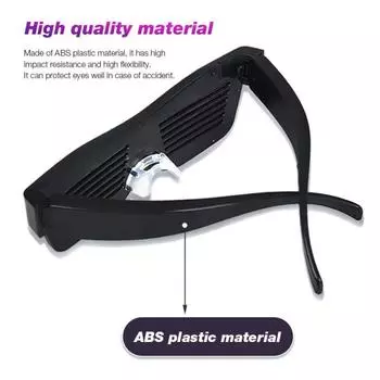 Светодиодные очки с подсветкой, управление приложением, сделай сам, мигающие очки, отображение сообщений, анимационные рисунки для вечеринки белый