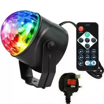 Светодиодные огни для вечеринки диско 3 цвета с активацией звуком сценические огни с пультом дистанционного управления British