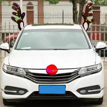 Светодиодные оленьи рога для автомобиля, креативный светодиодный автомобильный комплект с оленями, милые украшения для автомобиля, автомобильные костюмы, аксессуары для грузовиков и автомобилей Style1