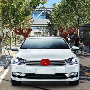 Светодиодные оленьи рога для автомобиля Светодиодные блестки Украшения для автомобиля Праздничный автомобильный декор Автомобильные костюмы Аксессуары для грузовиков Окна автомобилей Style2