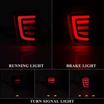 Светодиодные отражатели бампера для Mitsubishi Pajero Shogun V97 V98 V87 V93 V95 Montero 2007 - 2020 Динамические поворотные стоп-сигналы