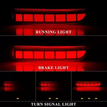 Светодиодные отражатели заднего бампера для Toyota RAV4 2006 2007 2008 2009 2010 2011 2012 для PREVIA Alphard 2010-2012 тормоза Smoked Shell