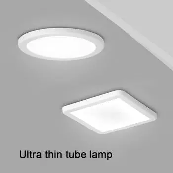 Светодиодные панельные светильники Ультратонкий потолочный светильник 50–200 мм с вырезанным отверстием Регулируемый панельный светильник AC85-265V Лампа для внутреннего освещения Warm light