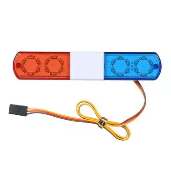 Светодиодные полицейские фонари RC Автомобильная лампа Замена для WPL D12 Drift Car Внедорожник разноцветный