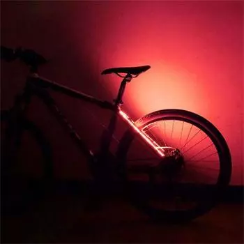 Светодиодные полосы для езды Велосипедные фонари Велосипедный задний фонарь Декоративный велосипедный фонарь Задний фонарь для велосипеда синий