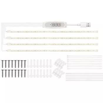 Светодиодные полосы для выращивания комнатных растений, красные и синие светодиоды, лампа для гидропоники, дополнительный свет для суккулентов 50cm 1 Strip красный/синий