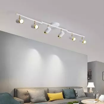 Светодиодные потолочные светильники Nordic Strip Multihead для холла, гостиной, спальни, балкона, коридора, гардеробной, декоративных светильников Tricolor White