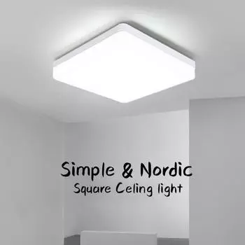 Светодиодные потолочные светильники, умные светодиодные потолочные светильники 36 Вт, 24 Вт, 18 Вт, датчик PIR, настенные светильники для дома, лестницы, прихожей No Motion Sensor&18W&Cold White