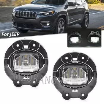 Светодиодные противотуманные фары для Jeep Cherokee 2019 2020 2025 Фары противотуманные фары передний бампер дальний свет автозапчасти 68410368AB