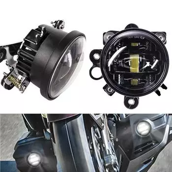 Светодиодные противотуманные фары для мотоцикла Honda Goldwing 1800 GL1800 2006-2010 2012-2017 DOT Moto Headlight LED Driving Fog Light чёрный