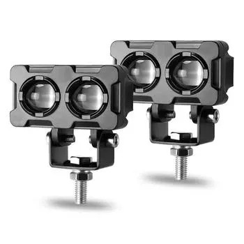 Светодиодные противотуманные фары для мотоциклов, противотуманные фары для квадроциклов, вспомогательные линзы прожектора, суперяркие противотуманные фары с электродвигателем