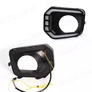 Светодиодные противотуманные фары для Toyota Tacoma 2016 2017 2018 2019 2020 2025 2025 DRL дневные ходовые огни передний бампер вождение белый желтый