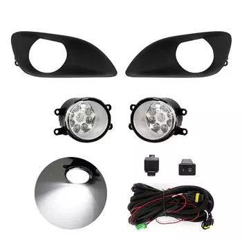 Светодиодные противотуманные фары для Toyota Yaris Vios Belta Hatchback Sedan 2007 2008 2009 2010 2011 DRL дневные ходовые огни Sedan