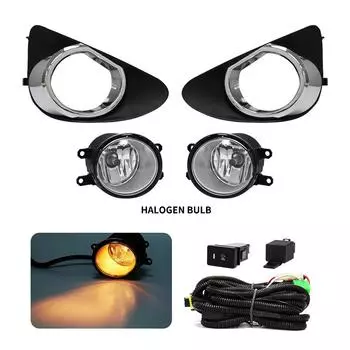 Светодиодные противотуманные фары дневного света для Toyota Yaris Hatchback DRL 2012 2013 2014 белые желтые водонепроницаемые провода реле