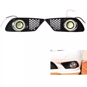 Светодиодные противотуманные фары на бампер с крышкой для Benz C230 C300 C350