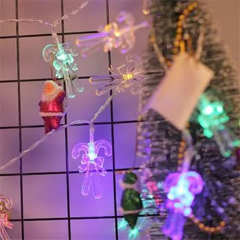Светодиодные рождественские сказочные гирлянды на батарейках для рождественской вечеринки по случаю дня рождения, детского дня рождения, уличной комнаты, занавески, декор для вечеринки