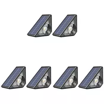 Светодиодные солнечные лестничные фонари IP44 Водонепроницаемые солнечные ступенчатые фонари Наружный солнечный свет(С)