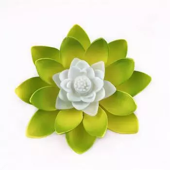 Светодиодные светильники, цветочные светильники на батарейках, ночники, светильники в форме Будды, садовые светильники, украшения для вечеринок и свадеб One Size зелёный