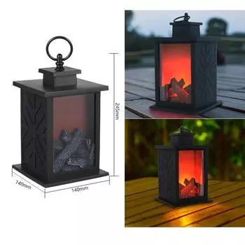 Светодиодные светильники для камина в стиле древесного угля, декоративная настольная лампа, освещение пламени для зимнего рождественского праздника, подарка, вечеринки, домашнего декора