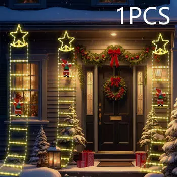 Светодиодные светильники для лестницы на солнечных батареях 2M/6.56ft рождественские декоративные для стены спальни праздник Warm White