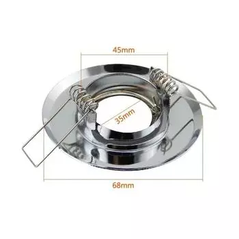 Светодиодные точечные светильники Рамка Регулируемый светодиодный светильник Держатели для светодиодов Вырез 45 мм для MR16 GU10 Патрон для лампы Встраиваемый светодиодный точечный светильник